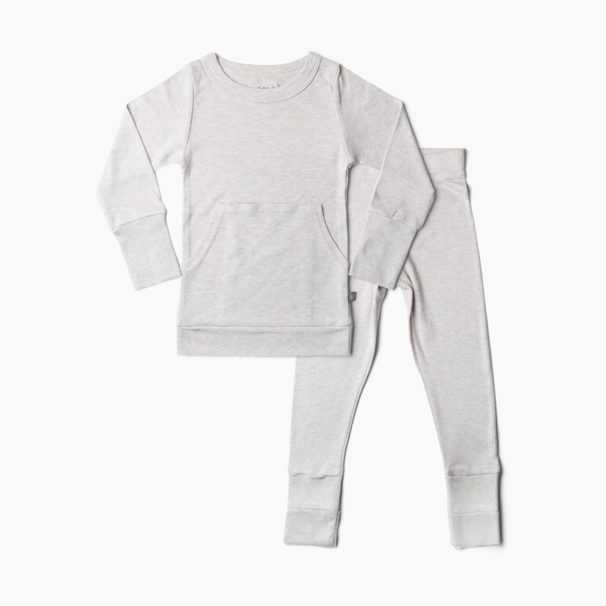 Goumi Kids Toddler Pants and Long-Sleeve Jogger Set - Storm Gray, 2 T.