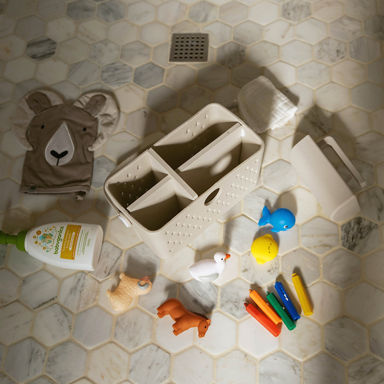 Parker Baby Co. Bath Caddy Insert - Snow.