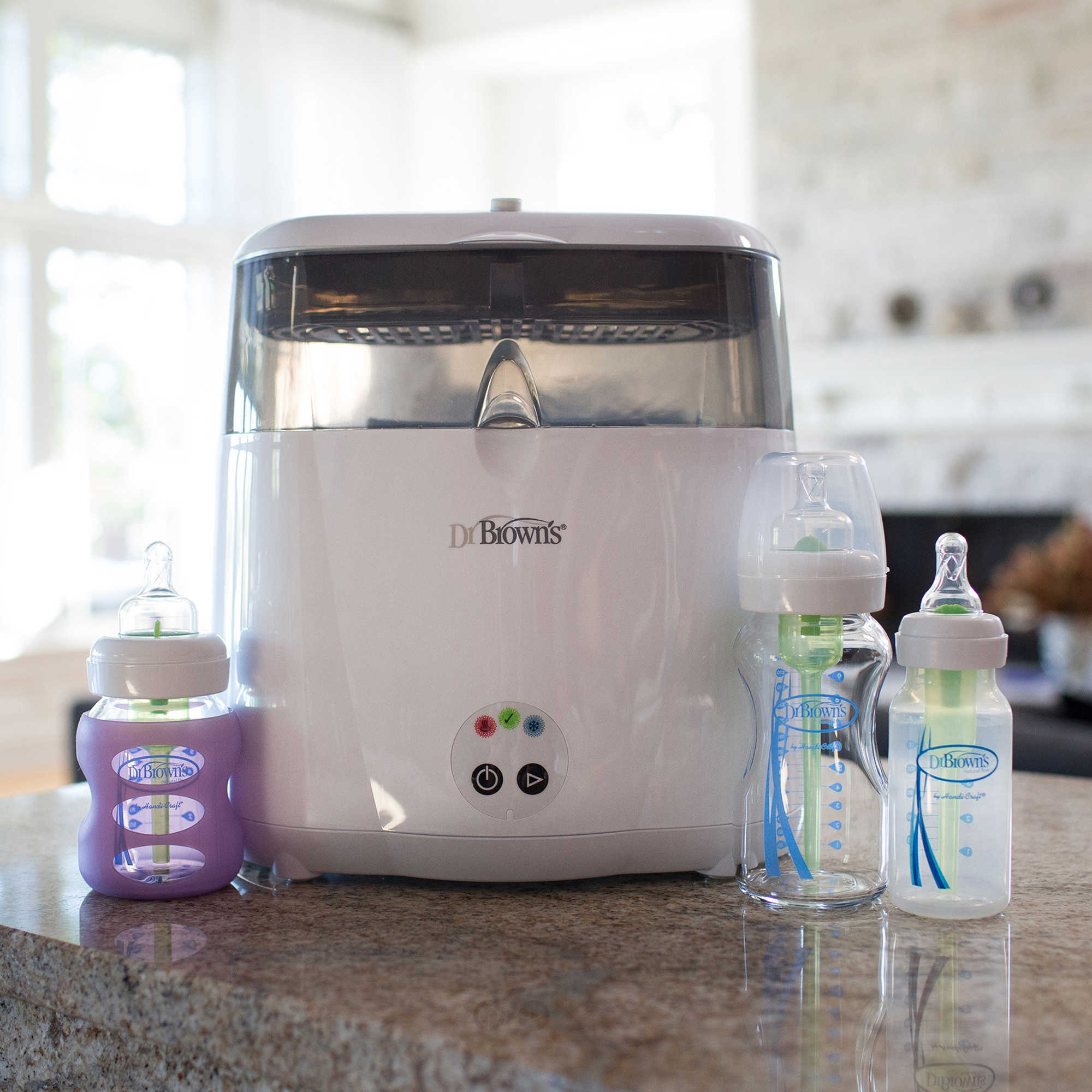 dr brown's natural flow deluxe bottle sterilizer