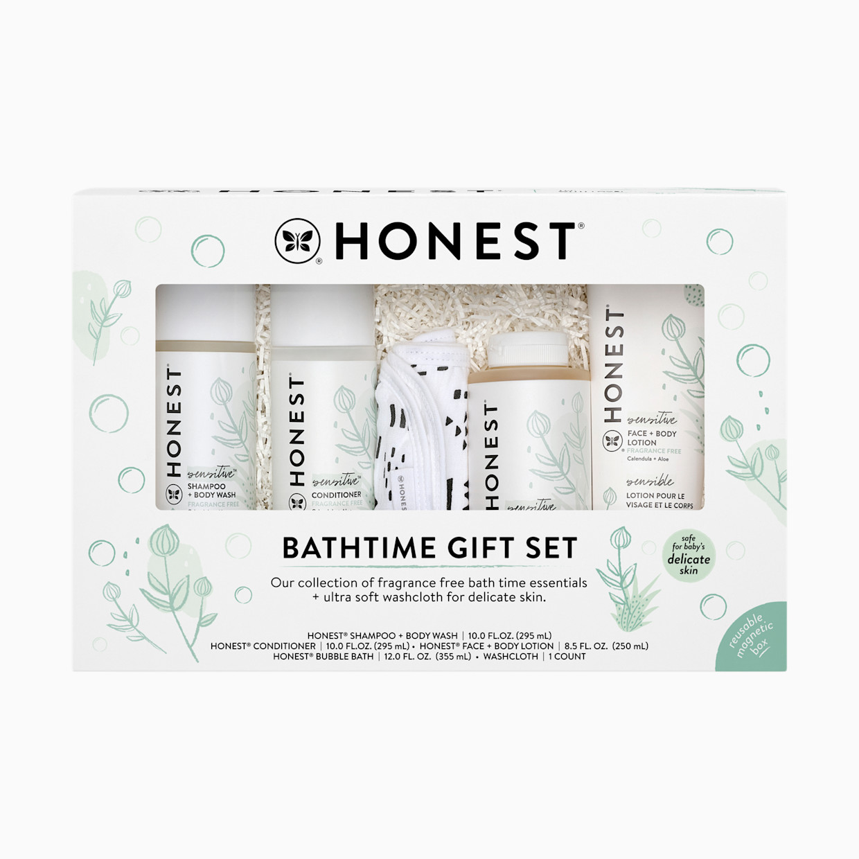 The Honest Company Bath Gift Set - Sensitive (Fragrance Free).