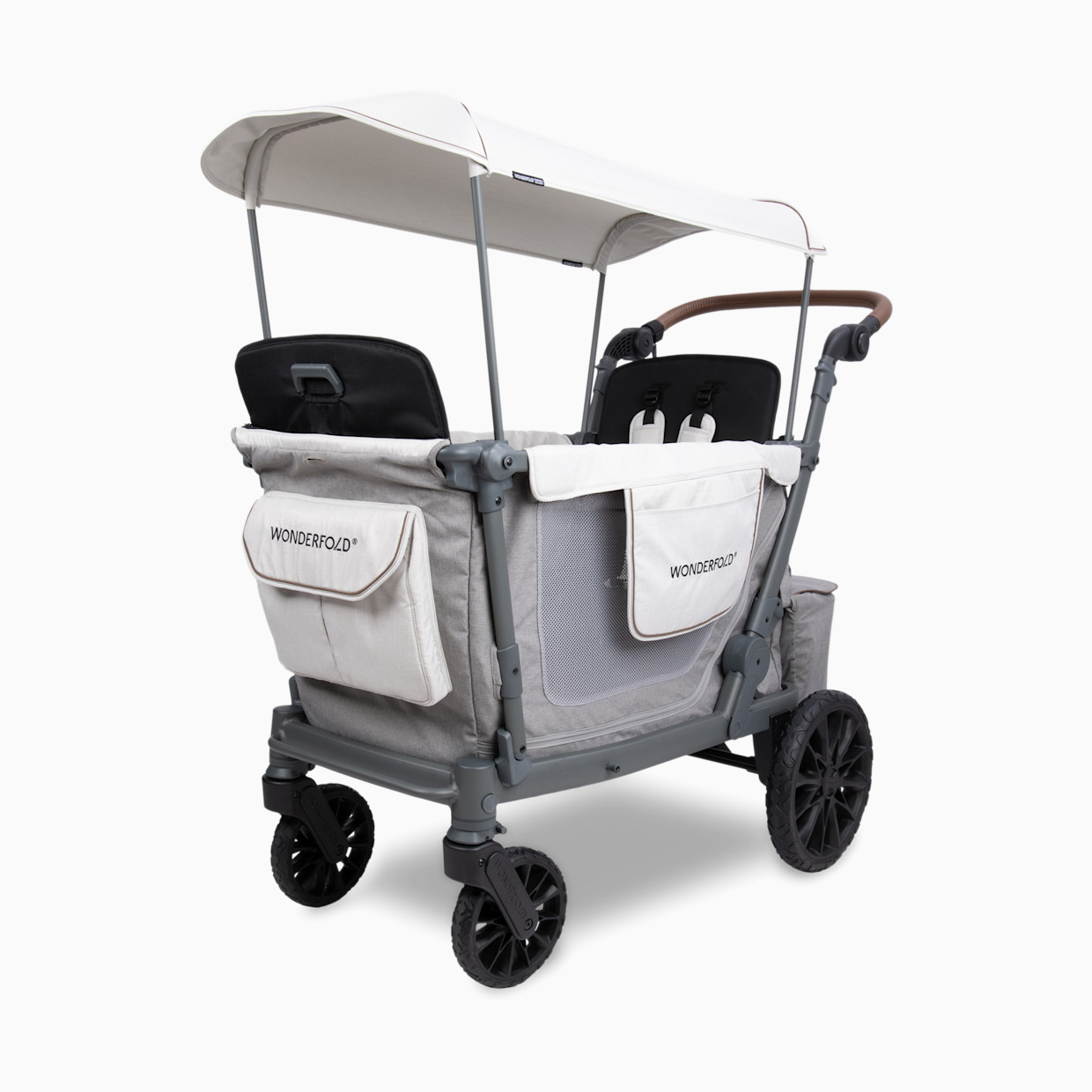 WonderFold Wagon L2 Double Stroller Wagon - Gray.