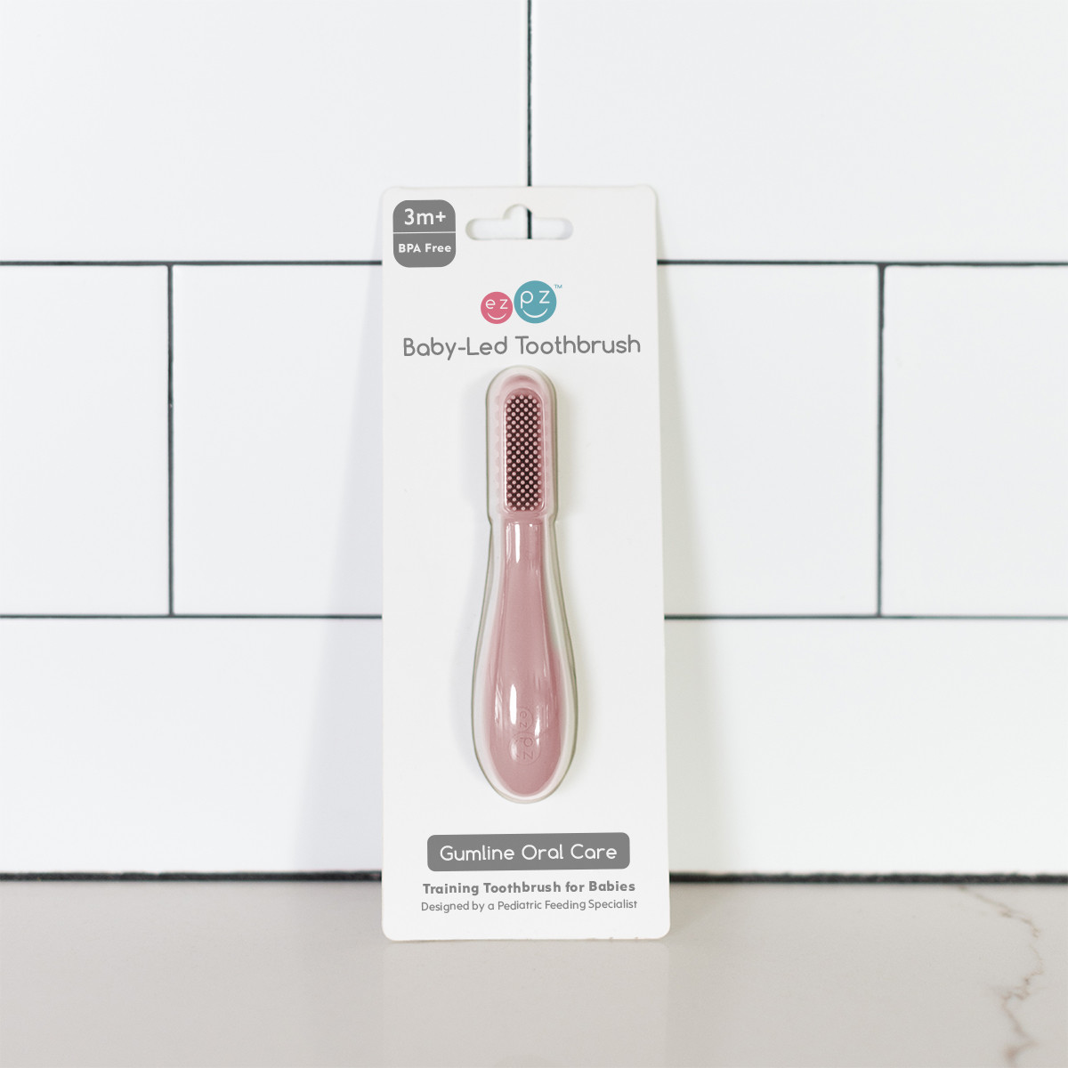 ezpz Baby-Led Toothbrush - Blush.