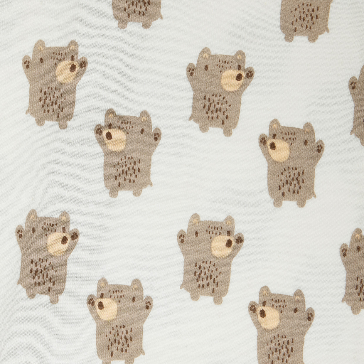 Small Story Organic Cotton 2-Way Zip Footie (2 Pack) - Bear Hugs, 3-6 M.