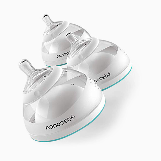 Nanobebe Breastmilk Baby Bottle - Teal, 5 Oz, 3.