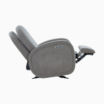 Side profile of recliner with extended footrest