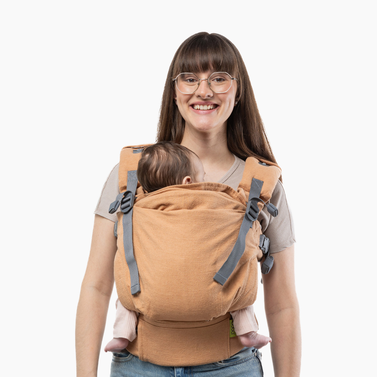 Boba X Soft Structured Baby Carrier - Terracotta Linen.