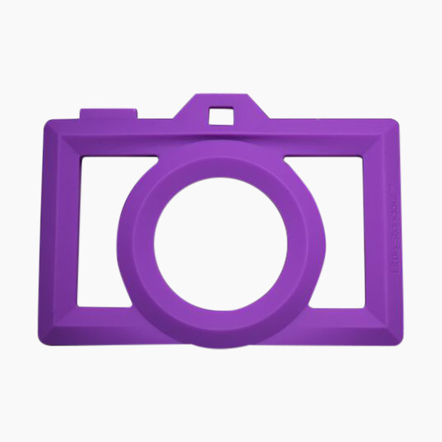 Little Standout Silicone Teether - Camera Purple.