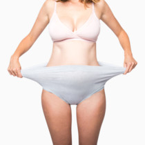 Frida Mom Women's Postpartum Underwear for C-Section Recovery, Disposable High Waist, Seamless with Stretchy Support, Postpartum Essentials, Size Regular (Waist 28"-42" Stretched), 8 Count, Gray