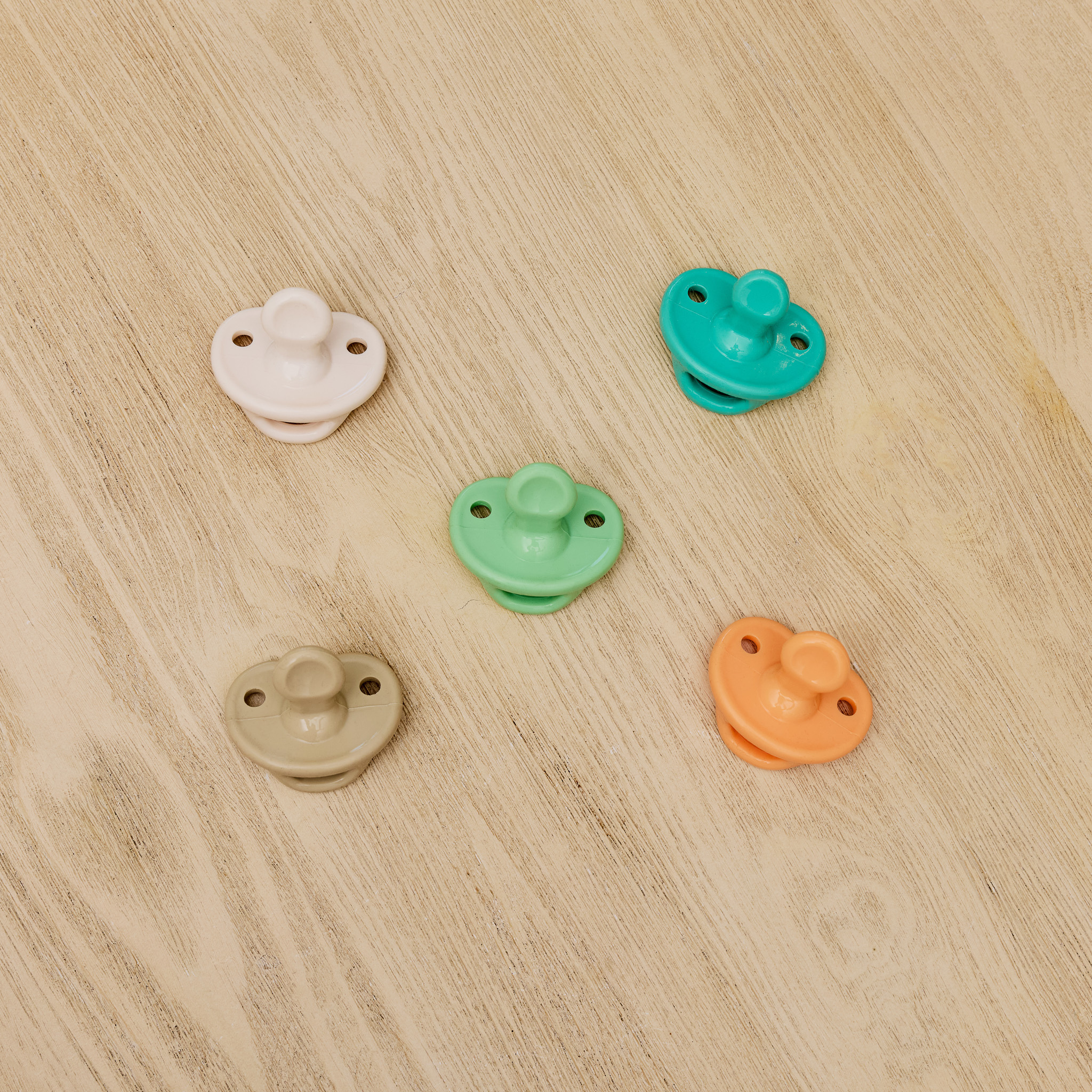 Sprucely Silicone Pacifier (5 Pack) - Multi, 0-6 M.