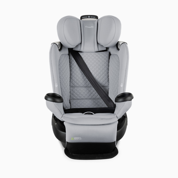 Evenflo Revolve360 Extend All-in-One Rotational Car Seat with Green & Gentle Fabric.