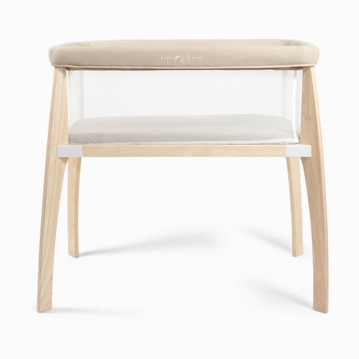 Baby Delight Heirloom Willow Organic Wooden Bassinet - Organic Oat.