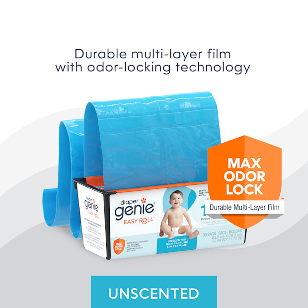 Diaper Genie Easy Roll Refill Bags - Compatible with Signature and Platinum Pails.