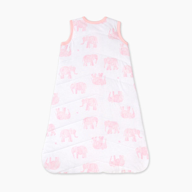 Burt's Bees Baby Quilted Beekeeper Organic Cotton Wearable Blanket - Wandering Elephant, Small.