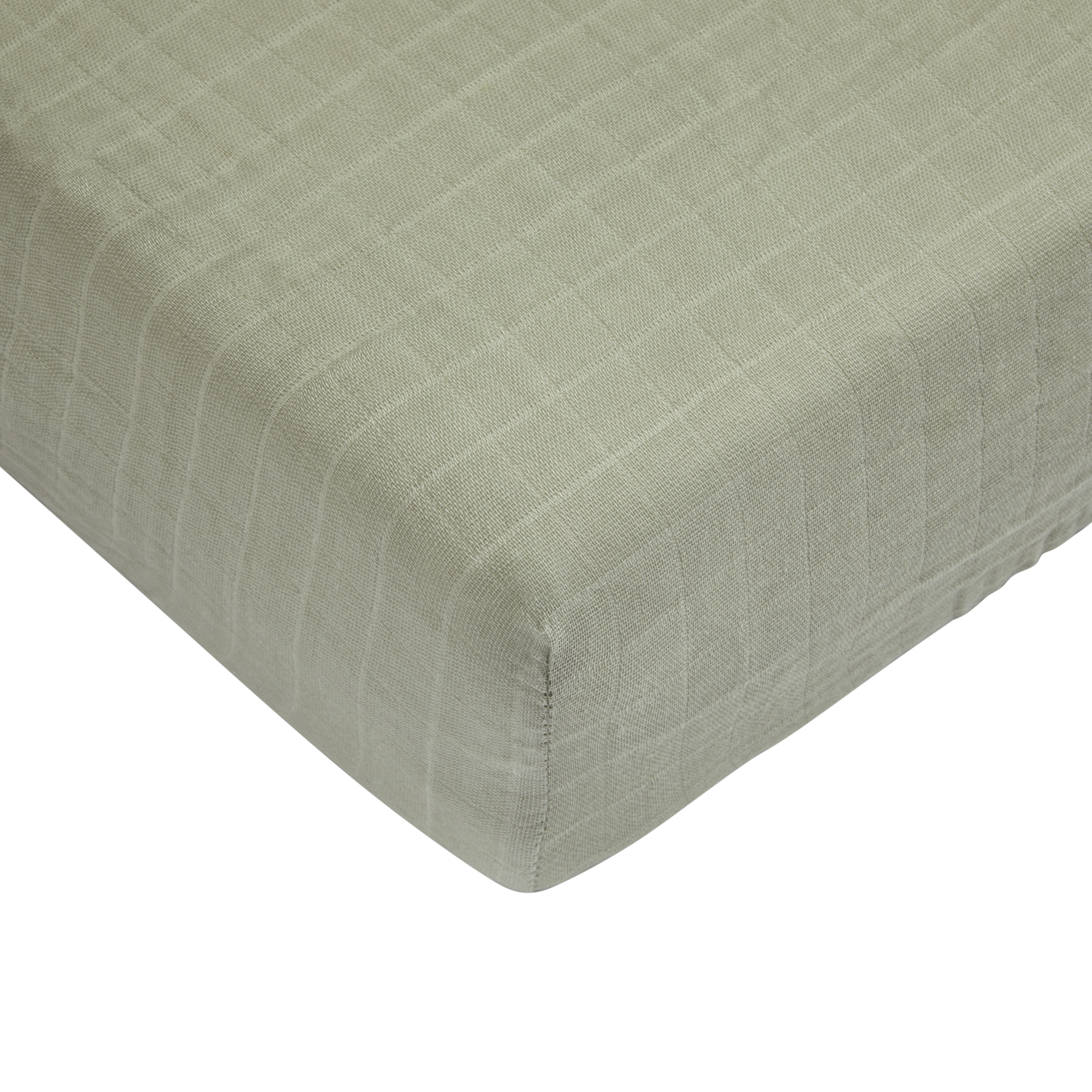 Tiny Kind Muslin Organic Crib Sheet.