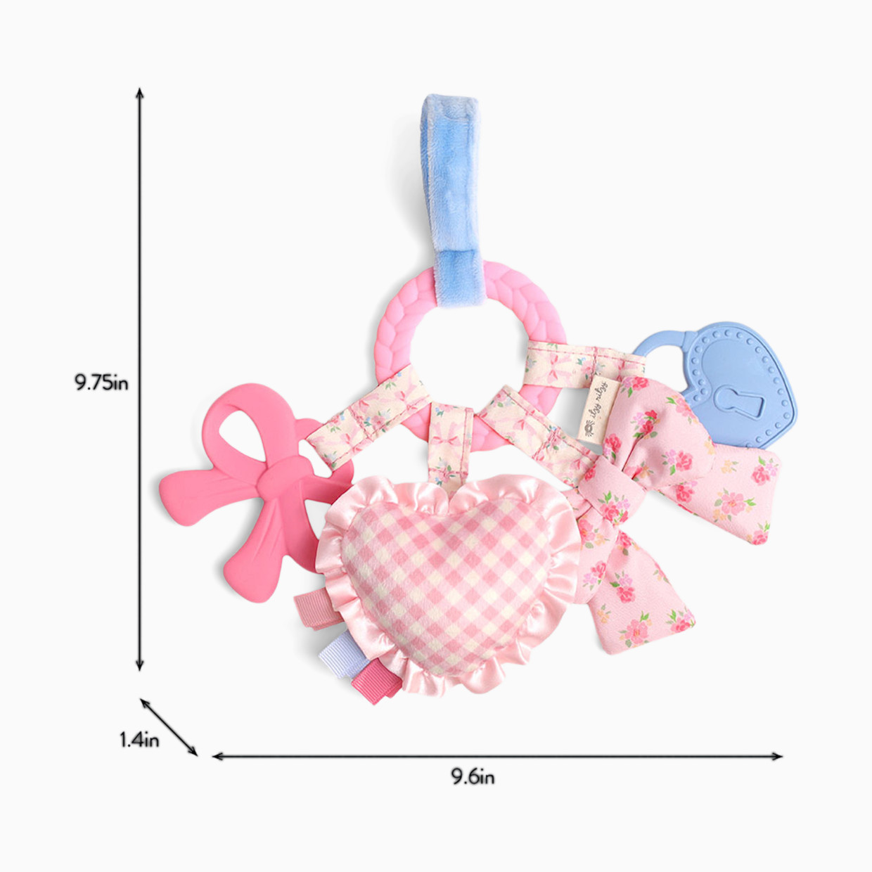 Itzy Ritzy Bitzy Busy Ring Bow - Pink.