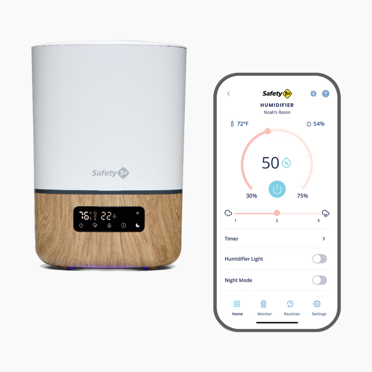 Safety 1st Connected Nursery Smart Humidifier.
