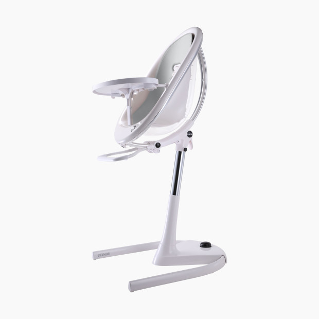 Mima Moon 2G High Chair with White Frame - Silver.