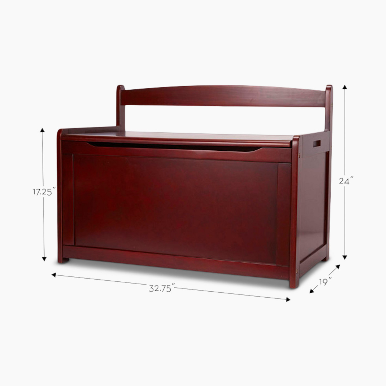 Melissa & Doug Wooden Toy Chest - Espresso.