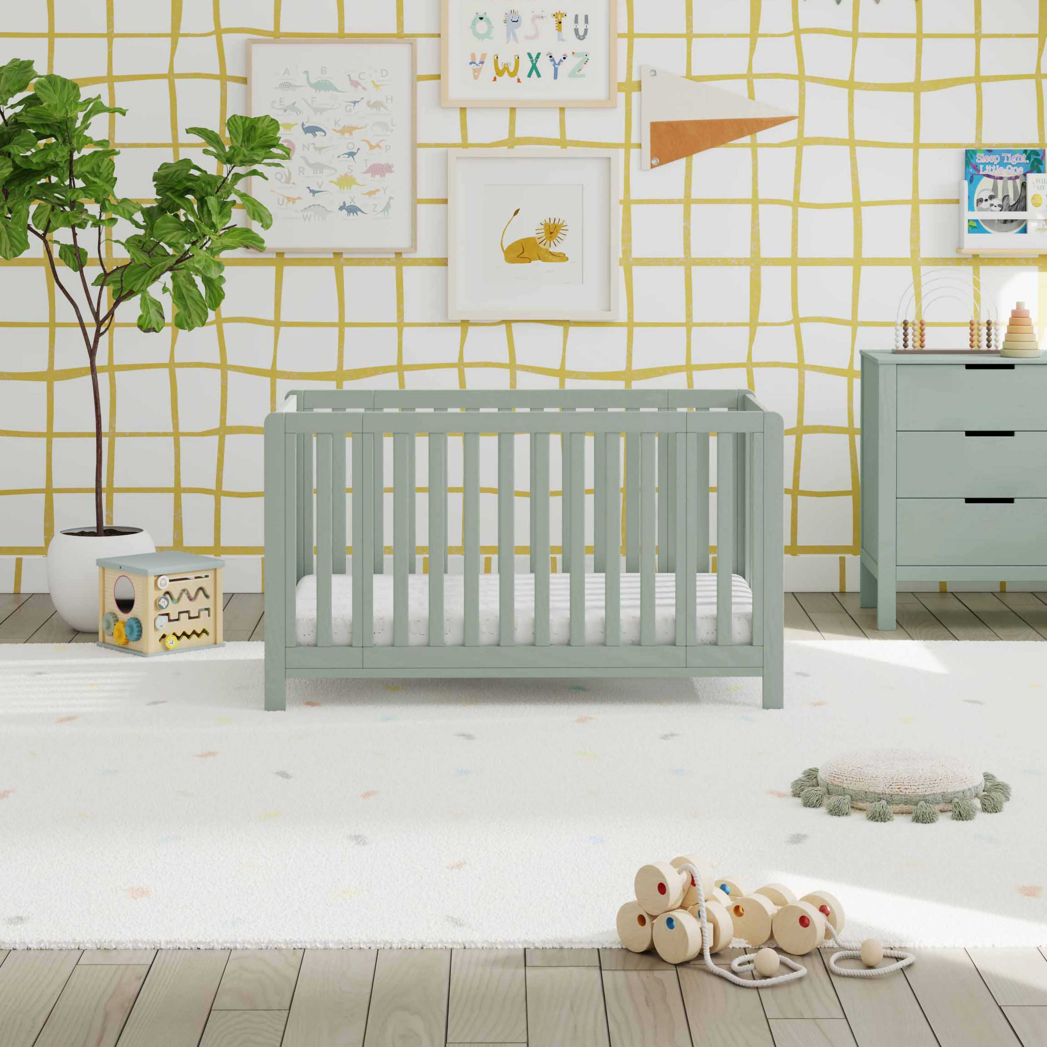 Carter's by daVinci Colby GROW 6-in-1 Convertible Bassinet to Crib.