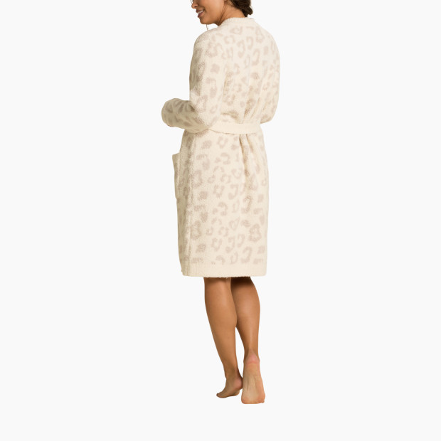 Barefoot Dreams CozyChic Barefoot In The Wild Robe - Cream/Stone, Xl.