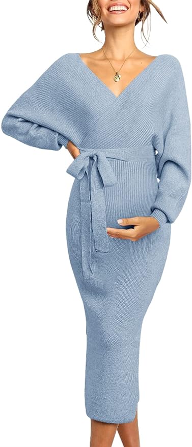 Chang Yun Maternity Nursing Dress Sweater Dress.
