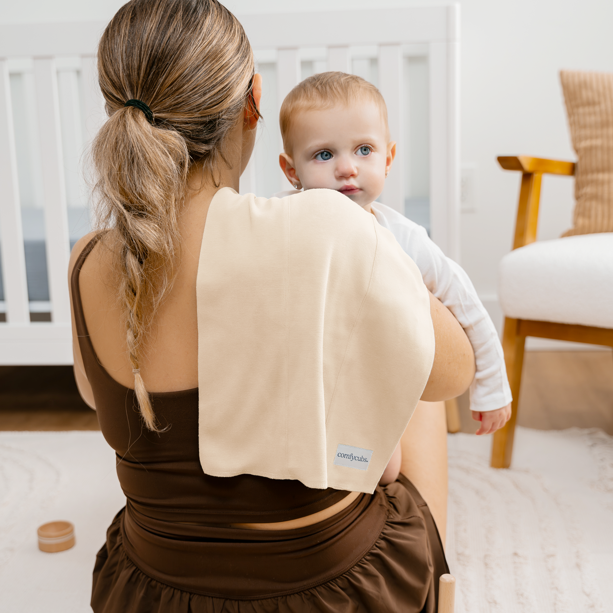 Comfy Cubs Baby Cotton Burp Cloths (10 Pack) - Multi Girl.