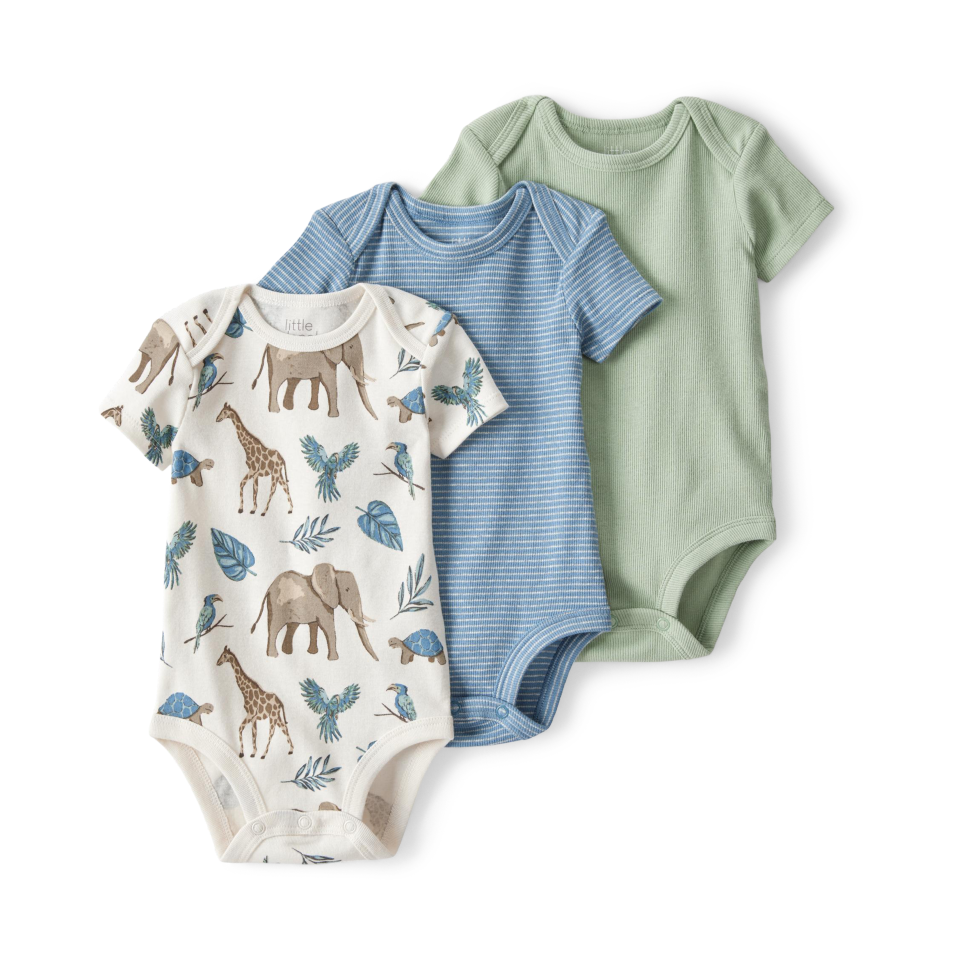  Little Planet 3-Pack Organic Cotton Bodysuits.