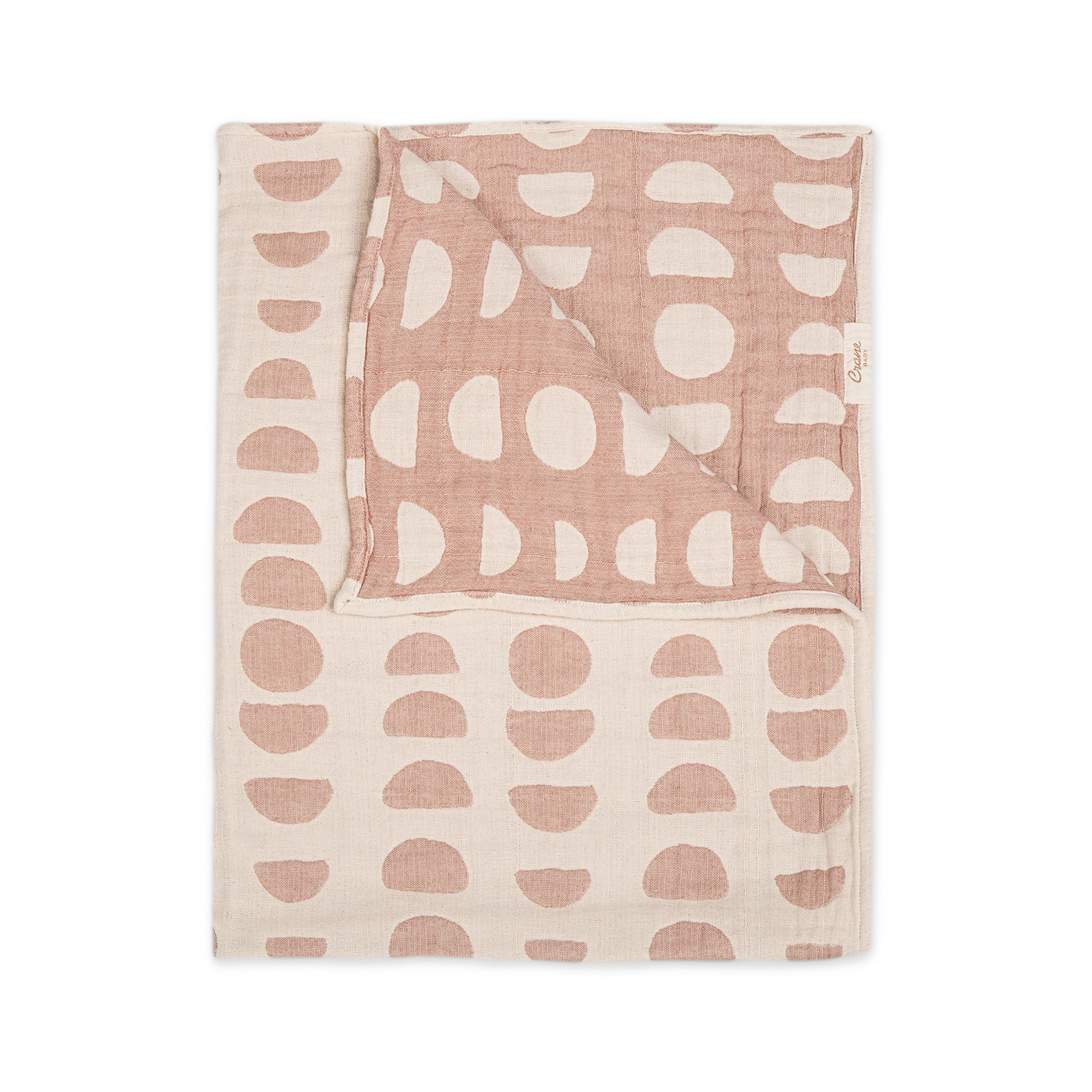 Crane Baby Cotton Muslin Jacquard Blanket Copper Moon Babylist Shop