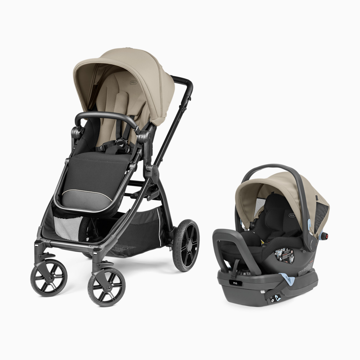 Peg Perego Ypsi Travel System - Vanilla Blend.