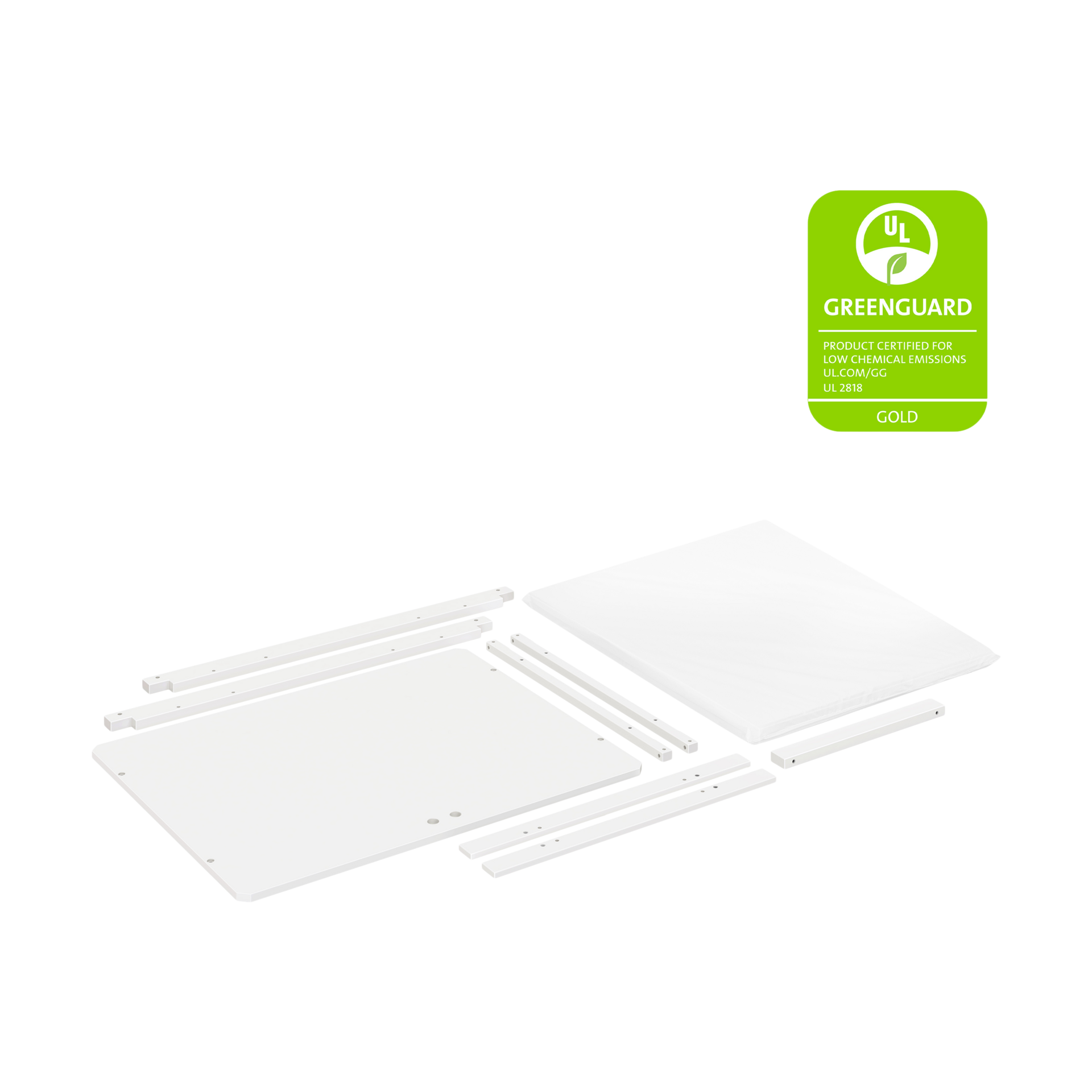 babyletto Rolli All-Stages Midi Crib Conversion Kit - White.