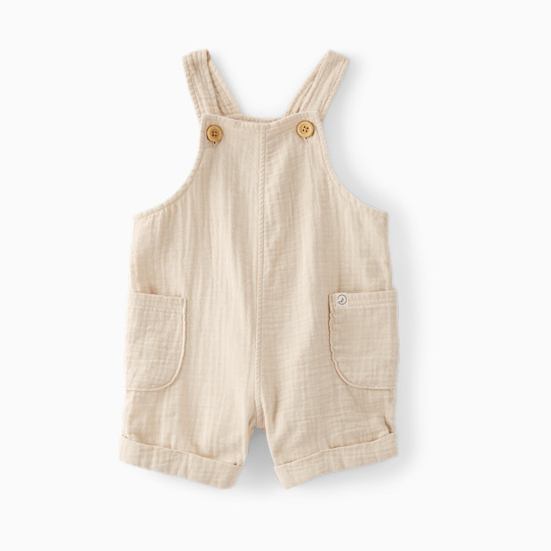 Carter's Little Planet Organic Cotton Gauze Shortalls - Tan, 3 M.