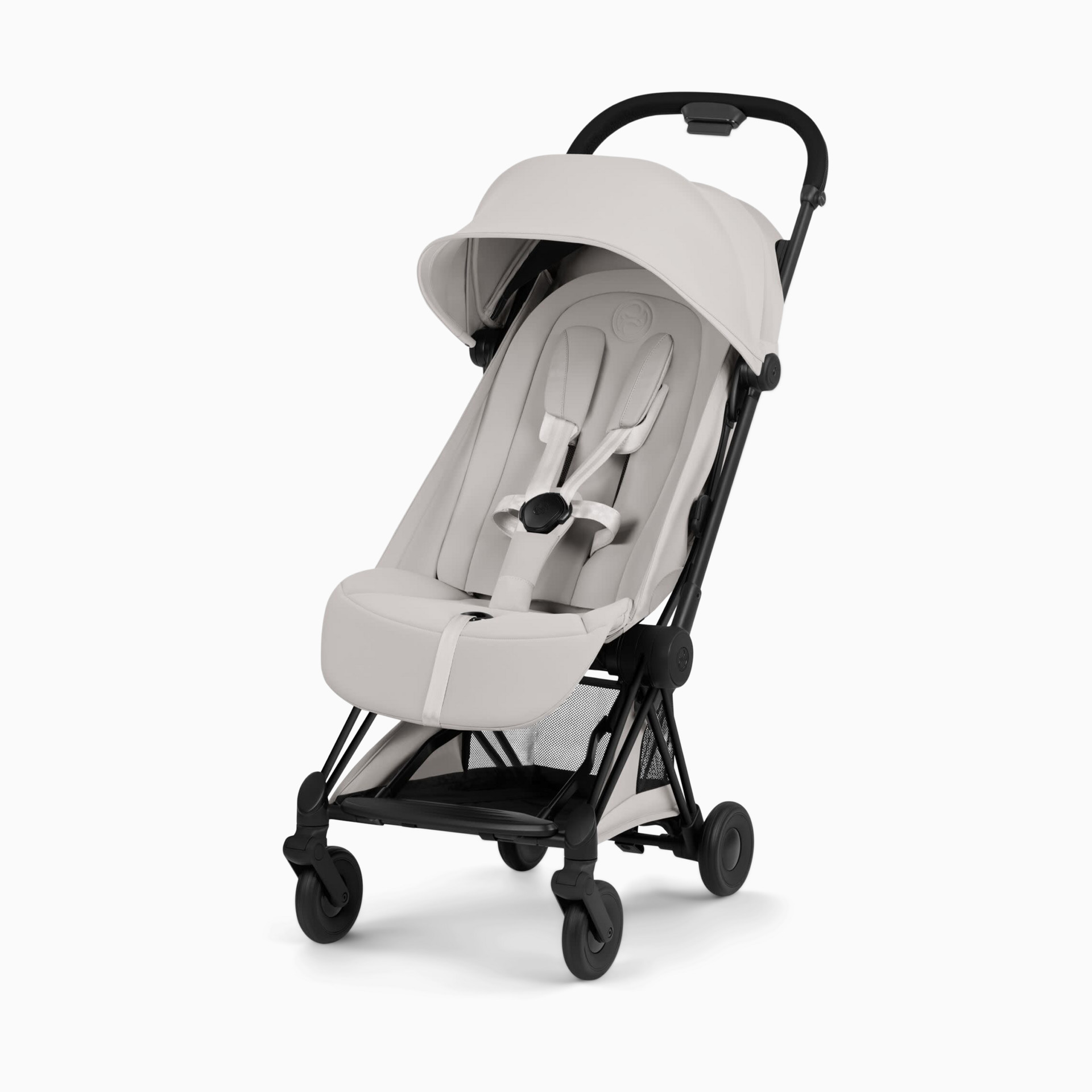連休セール　CYBEX COYA ホワイト ベビーカー Cybex Coya Stroller - Style Collection - Chrome Frame/City Grey