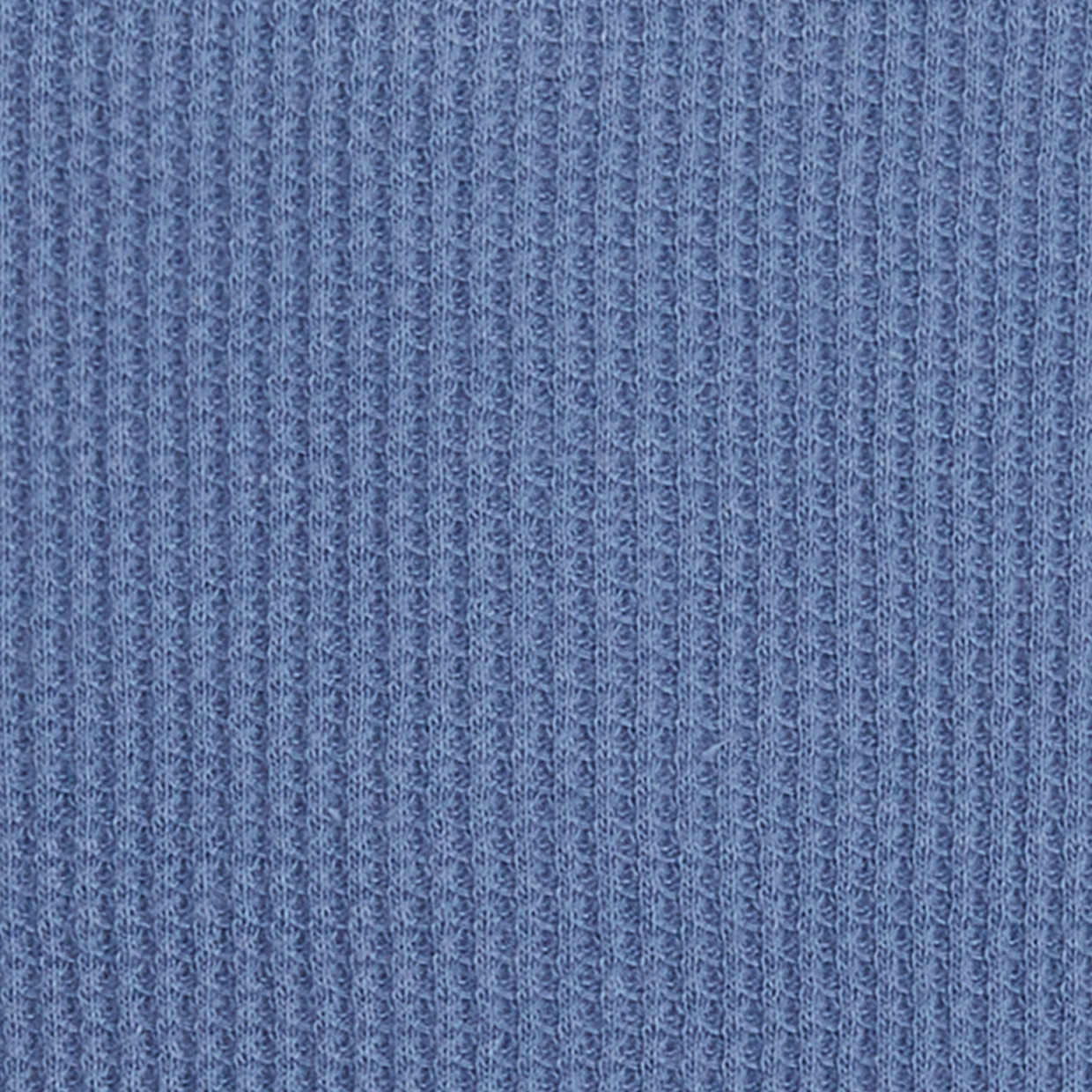 Tiny Kind Organic Waffle Footie - Ocean, 0-3 M.