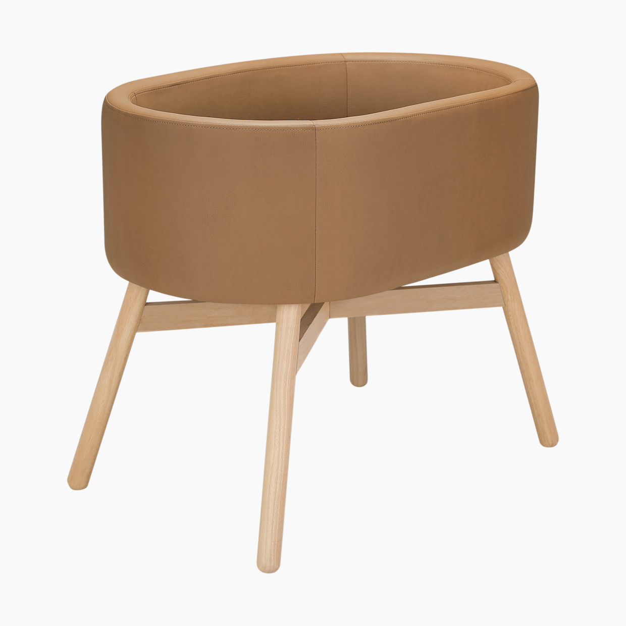 babyletto babyletto x GATHRE Capsule Bassinet - Camel.