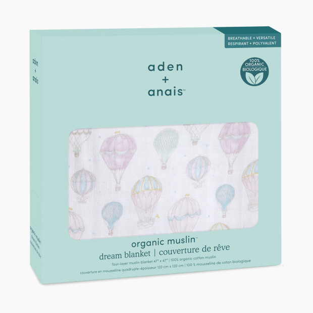 Aden + Anais Organic Muslin Dream Blanket - Above The Clouds.