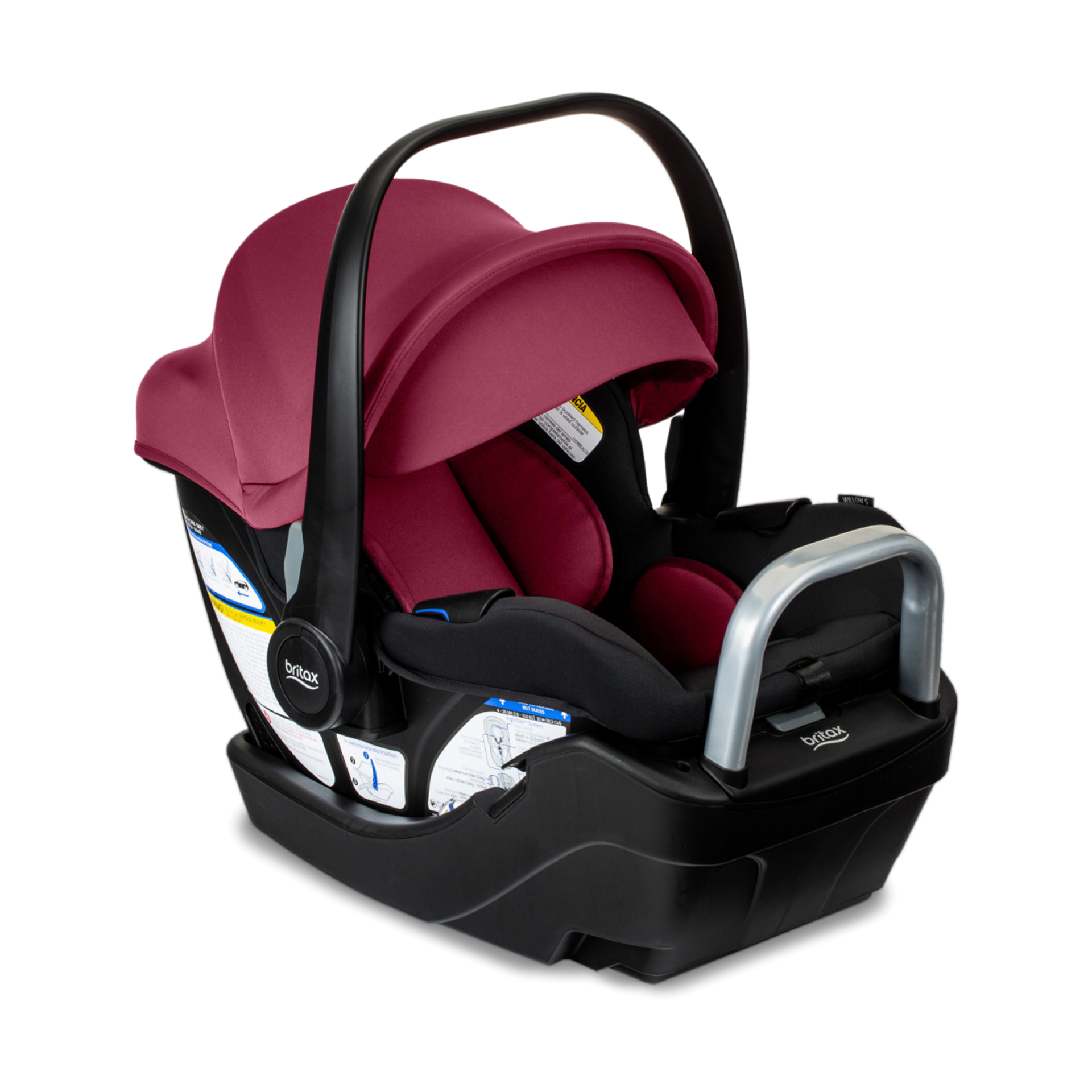 Britax Willow S Infant Car Seat with Alpine Base - Ruby Onyx.