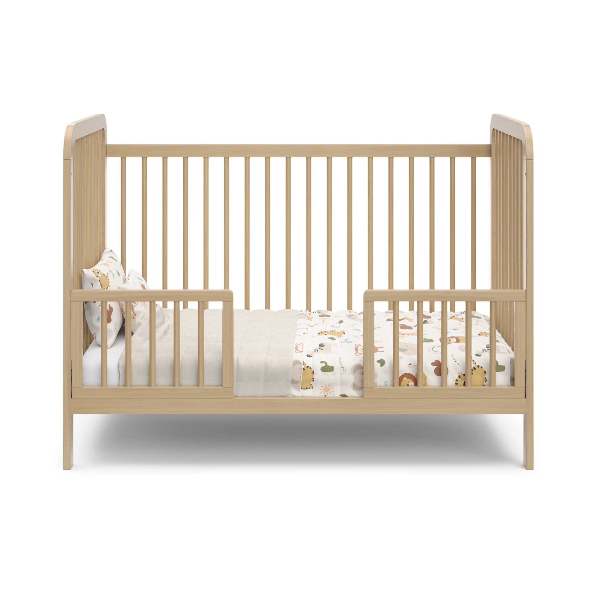 Storkcraft Universal Toddler Safety Guardrail Kit (Dowels) - Driftwood.