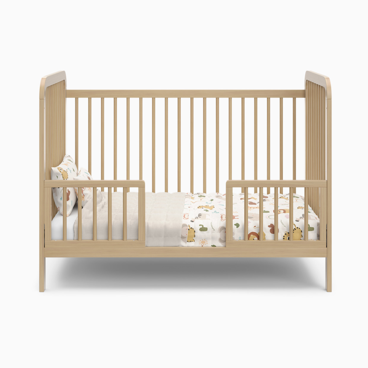 Storkcraft Universal Toddler Safety Guardrail Kit (Dowels) - Driftwood.