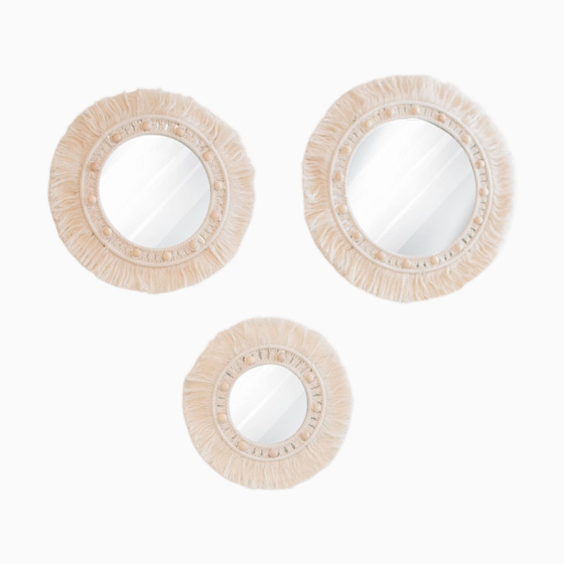 Crane Baby Willow 3-pc. Mirror Macrame Wall Hangings.