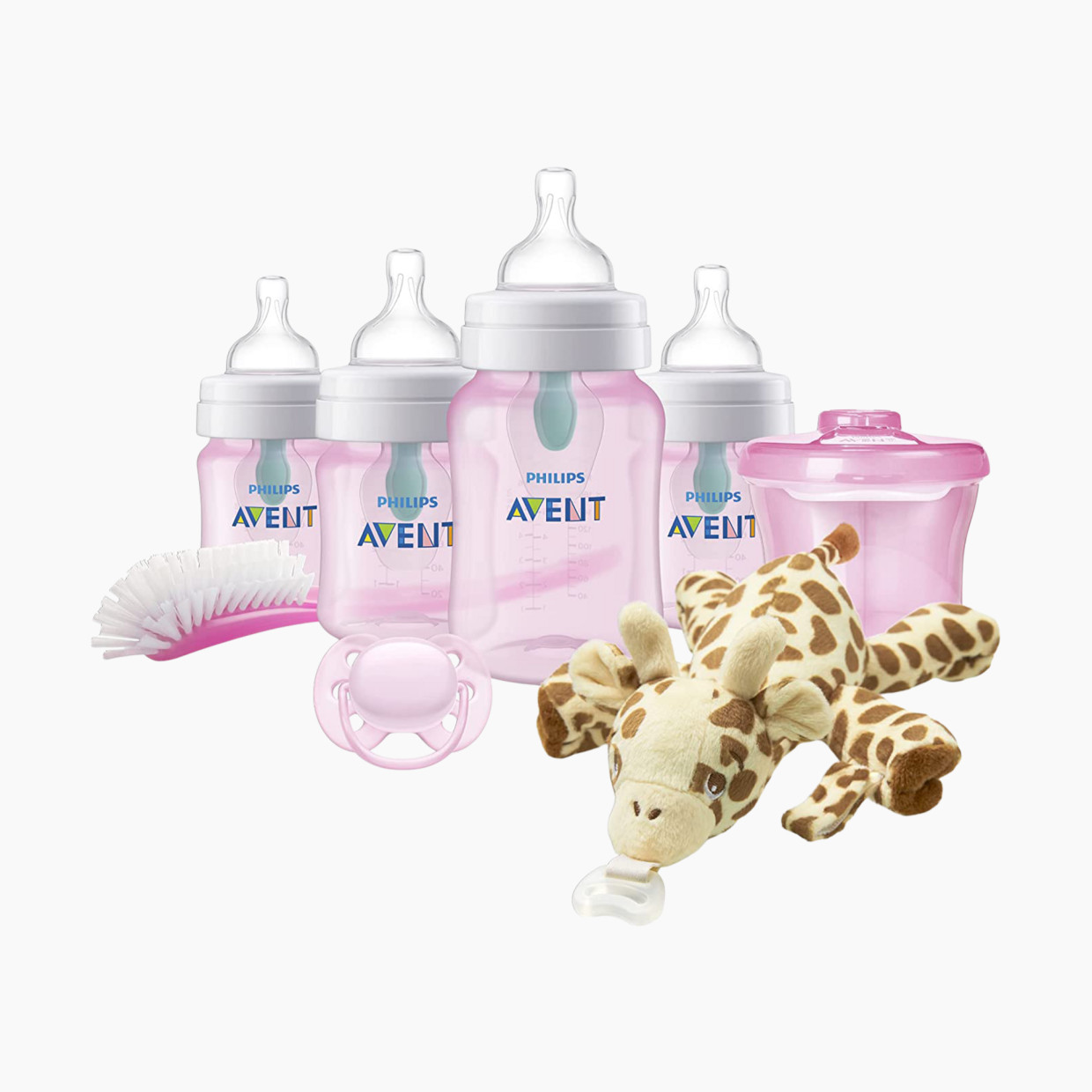 Philips Avent Anti-colic Baby Bottle With AirFree Vent Newborn Gift Set - Pink.