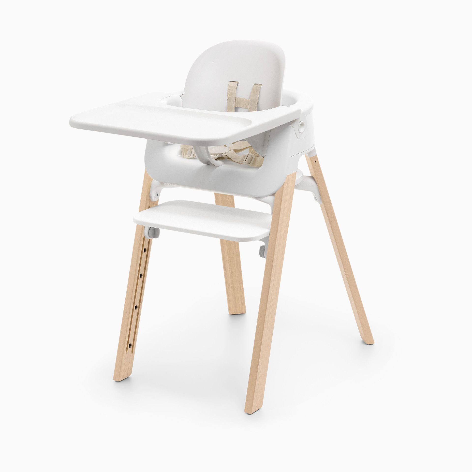 Stokke Steps Highchair - White/Natural | Babylist Shop