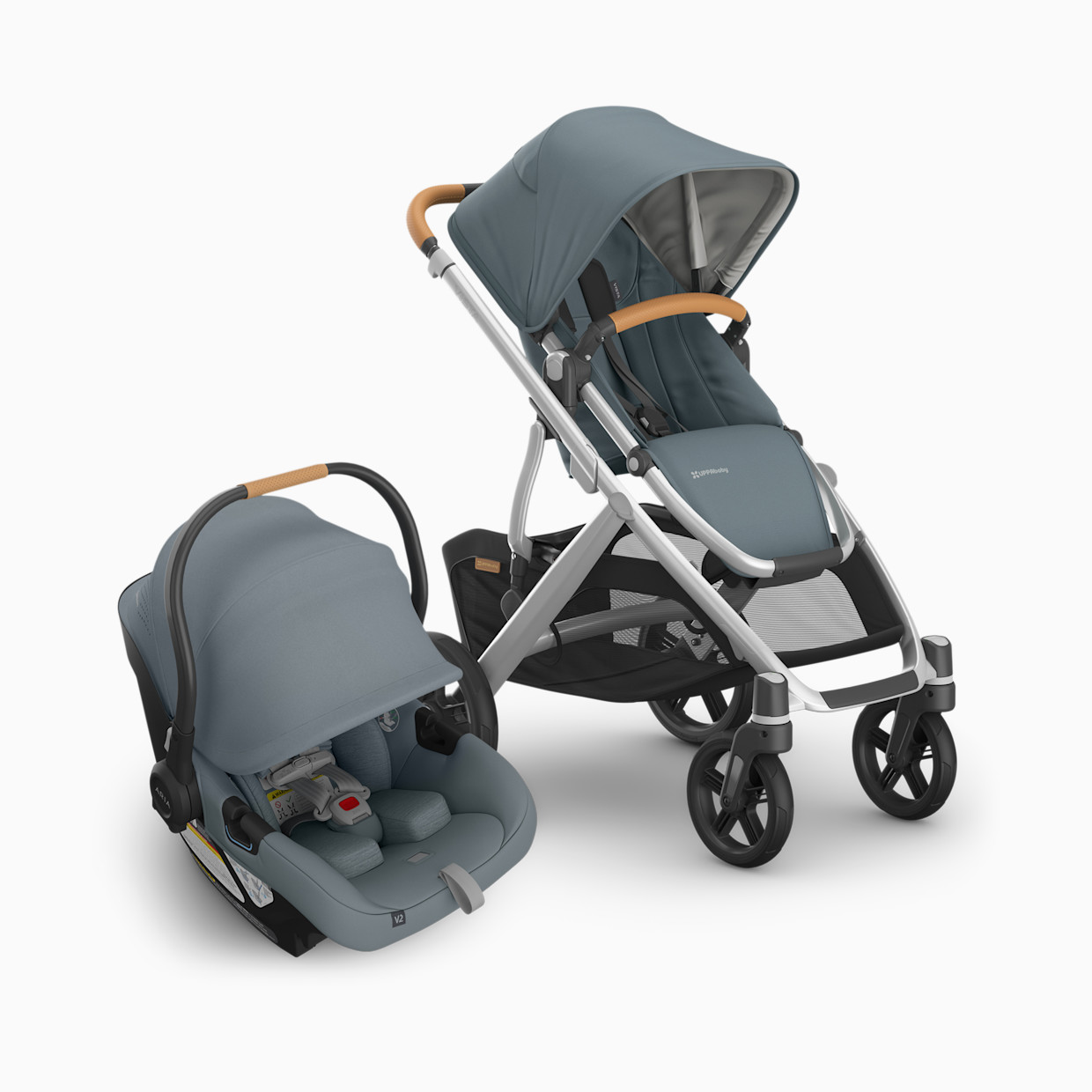 UPPAbaby Vista V3 Stroller & Aria V2 Lightweight Infant Car Seat Travel System - Callum.