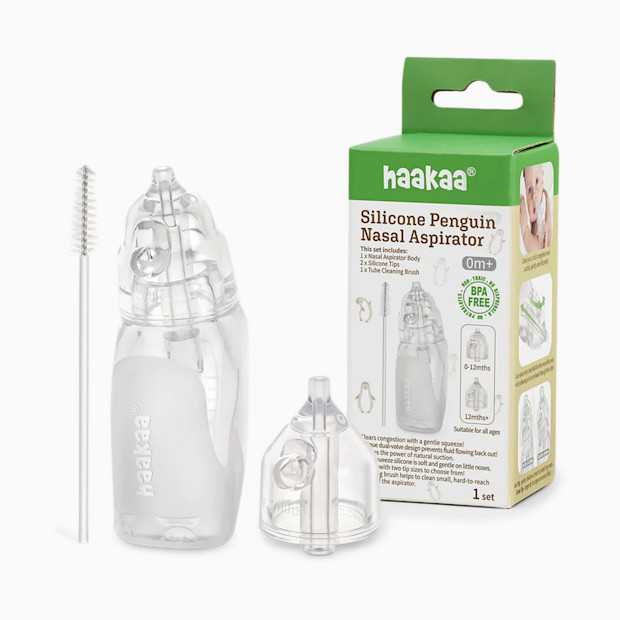 Haakaa Silicone Penguin Nasal Aspirator.