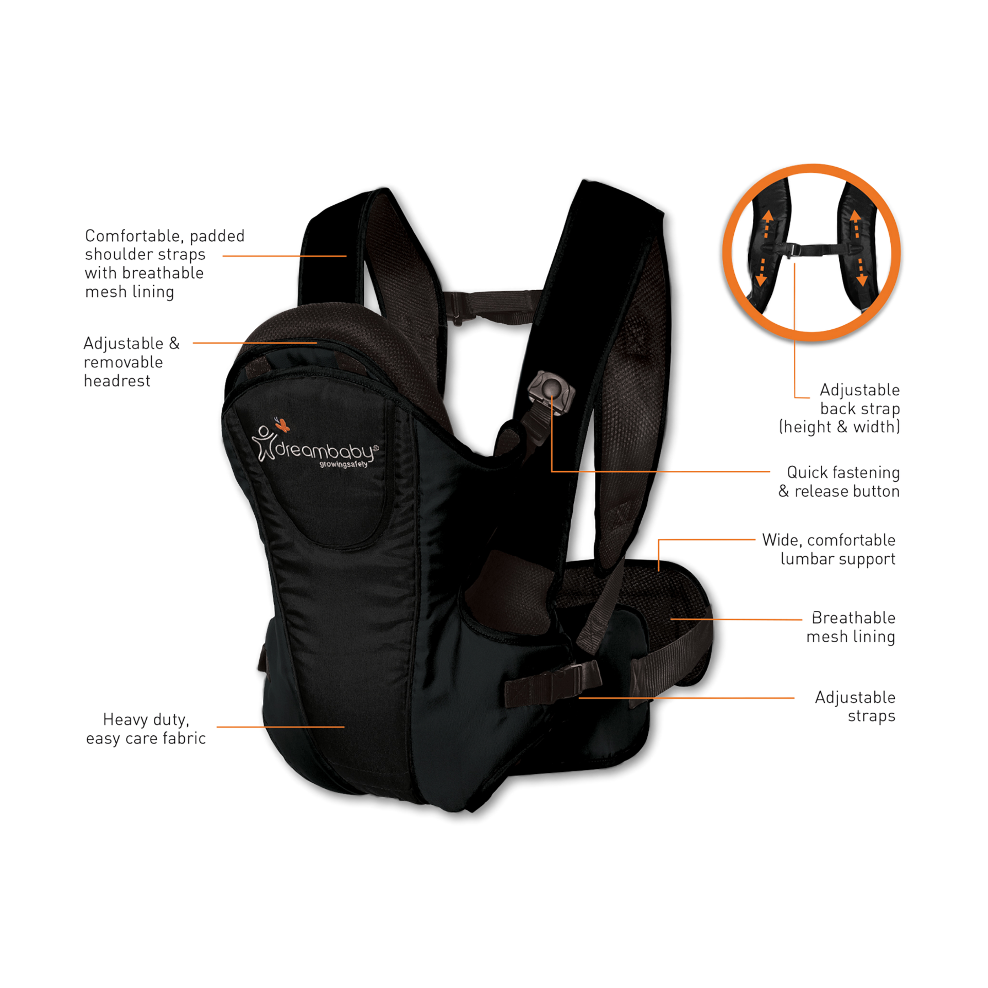 Dreambaby Manhattan Carrier Babylist Store