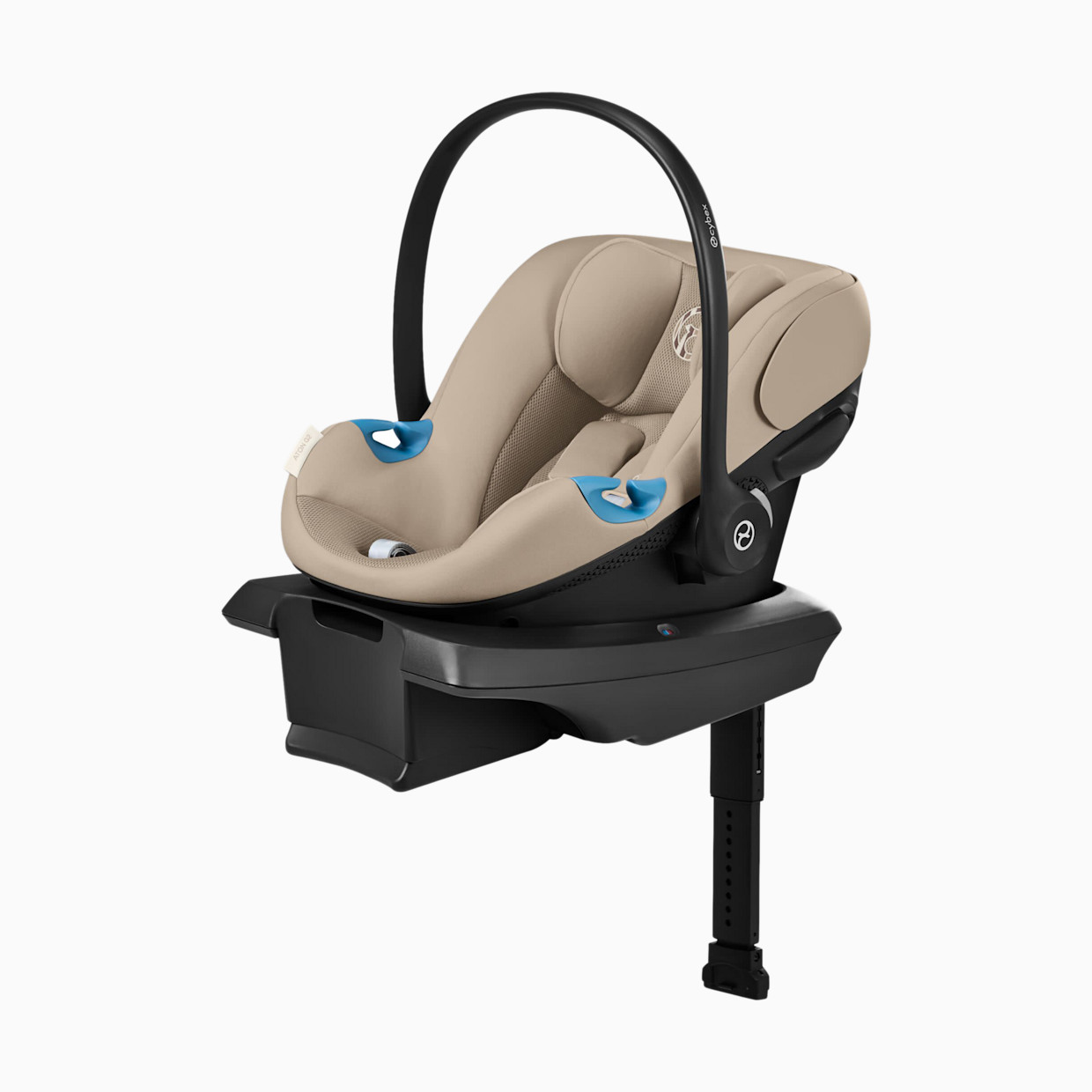 Cybex Aton G2 Infant Car Seat with Load Leg Base - Almond Beige.