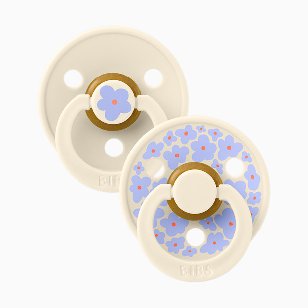 BIBS Studio Jasmine Colour Natural Rubber Pacificier (2-pack).