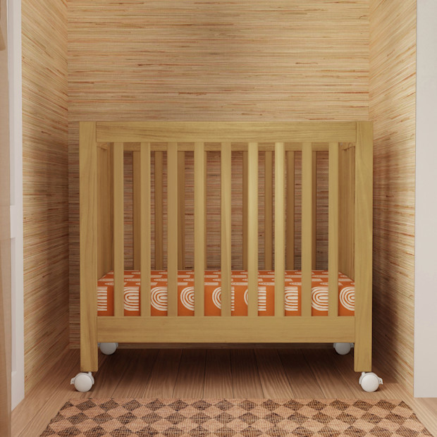 babyletto Origami Mini Crib - Honey.