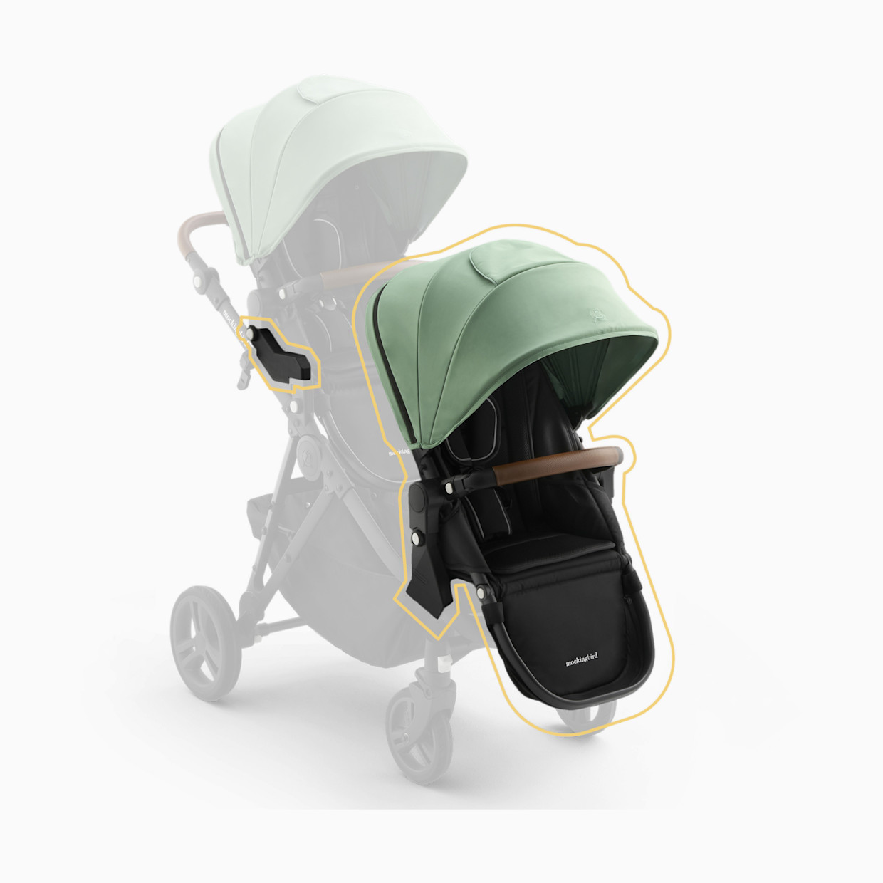 Mockingbird 2nd Seat Kit 3.0 - Sage.