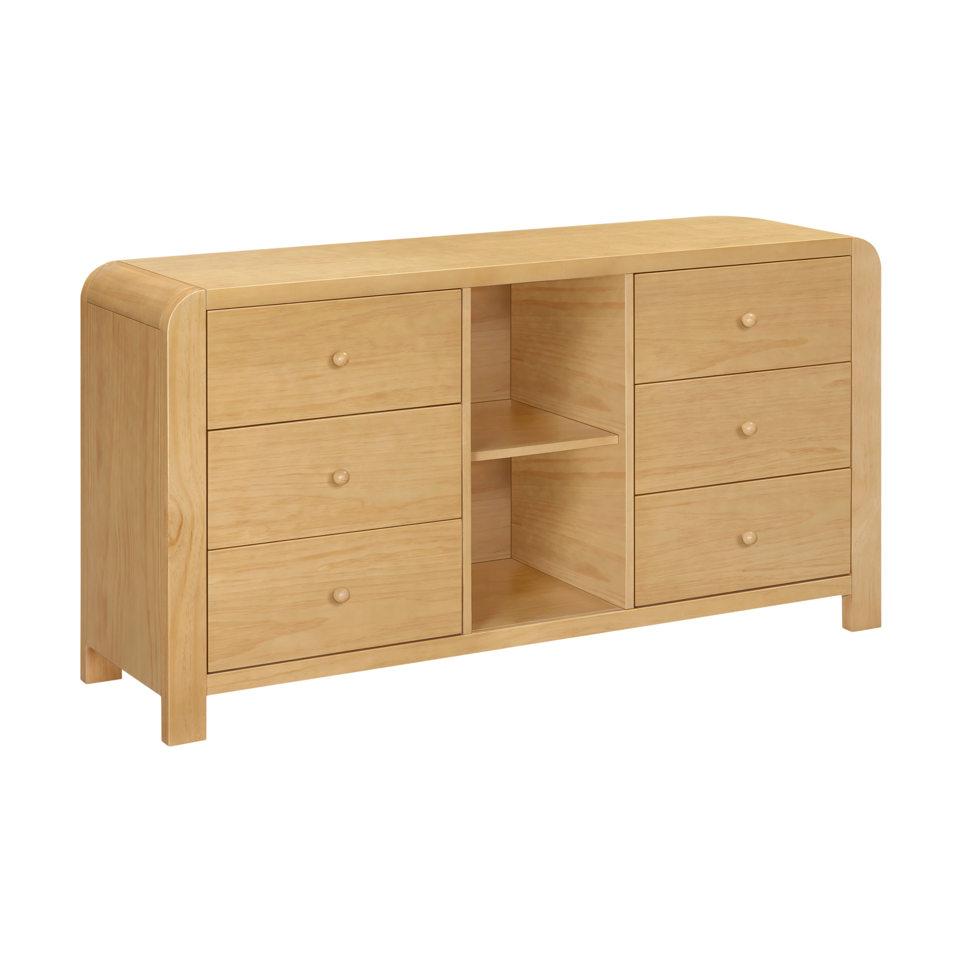 babyletto TipToe 6-Drawer Assembled Dresser with Cubbies.
