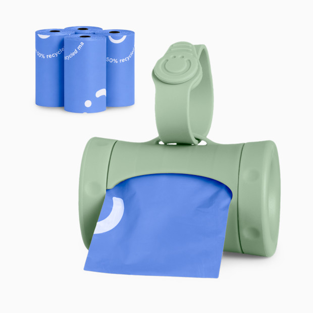 Ubbi On-The-Go Bag Dispenser & 5 Bag Refills Bundle.